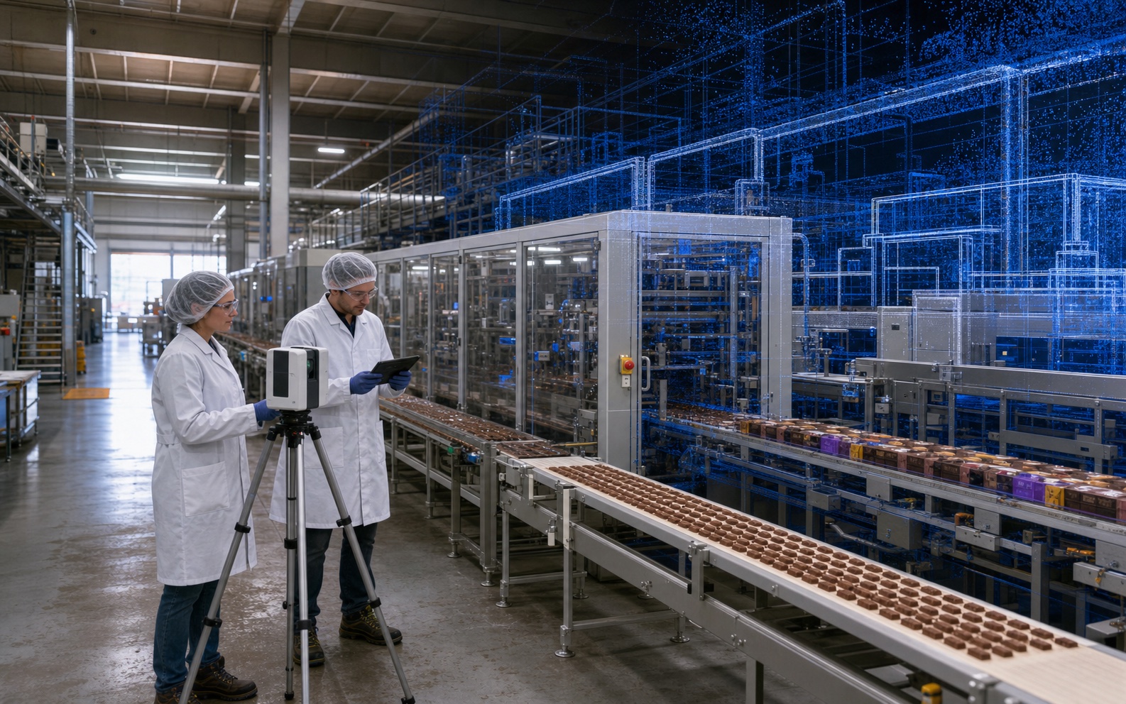 Facility capture and an engineering model reviewed together in Plantica